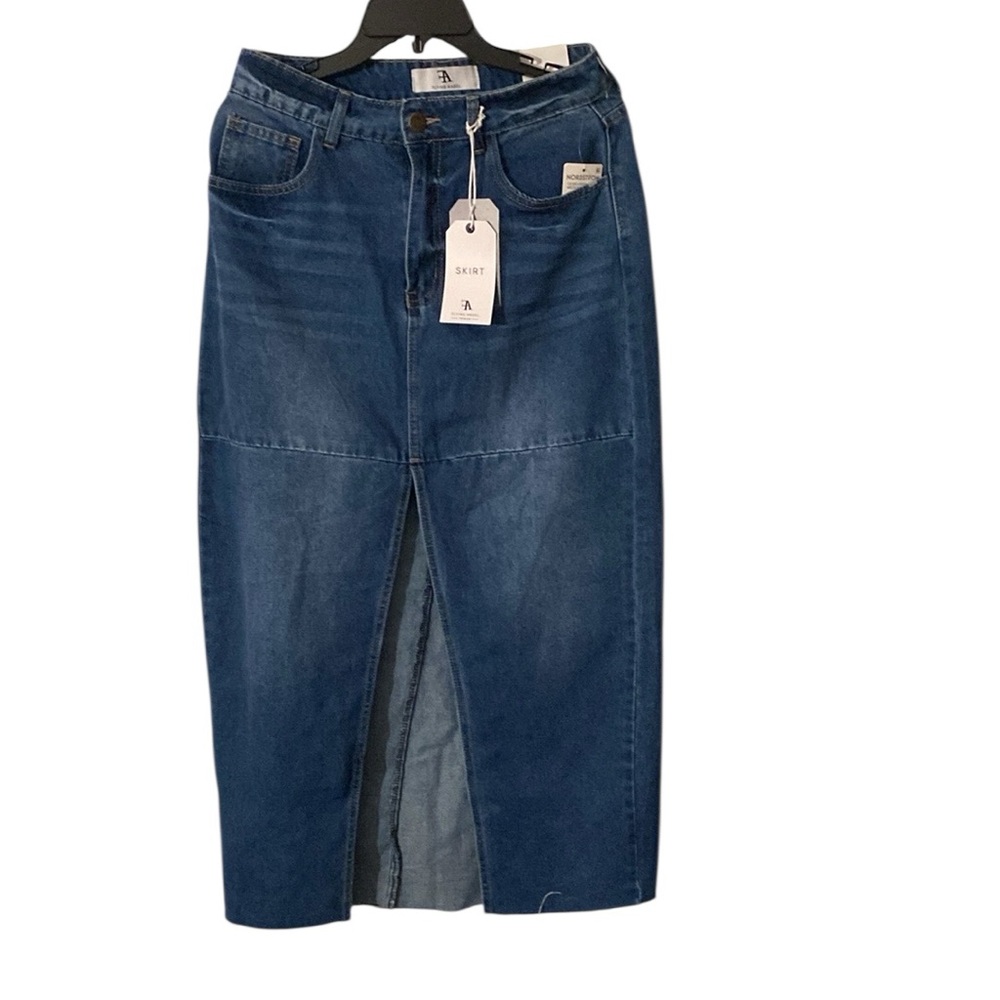 Flying Angel Blue Denim Skirt